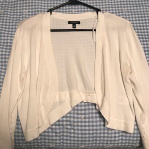 White cardigan